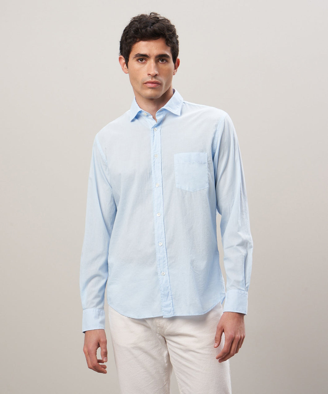 Sky Blue Cotton Paul Shirt