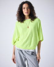 Load image into Gallery viewer, Benedicta Poncho in Lemon Neon