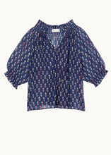Load image into Gallery viewer, Ari Print Top - Indigo