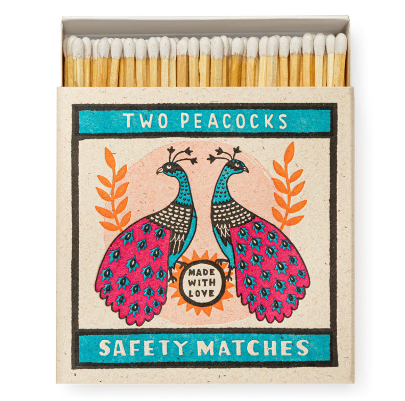 Two Peacocks Square Matches