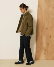 Load image into Gallery viewer, Voltaire Women’s Cotton Gabardine Coat - Military Green