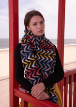 Load image into Gallery viewer, Large Zig Zag Scarf Sea Coral
