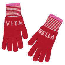 Load image into Gallery viewer, Vita Bella Gloves in Red and Pink
