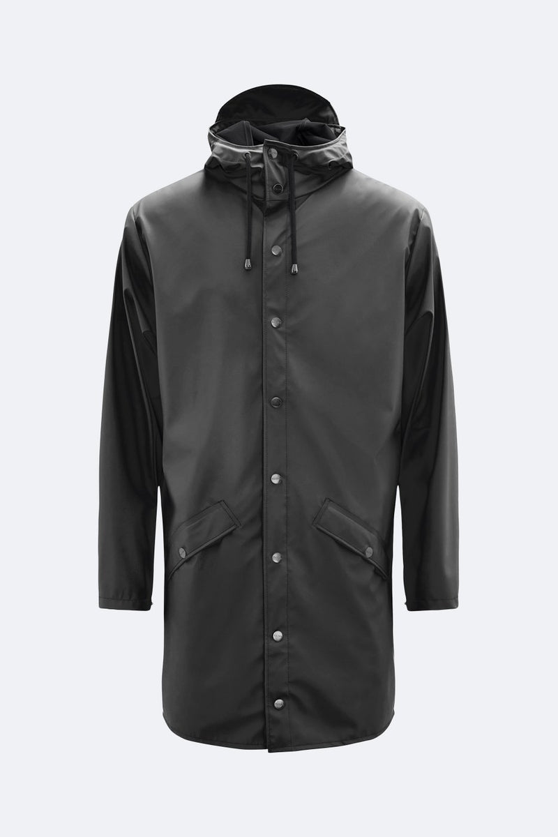 Long black windbreaker store