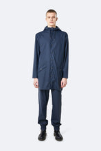 Load image into Gallery viewer, Waterproof Long Navy Jacket