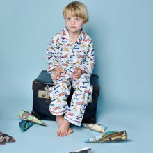 Load image into Gallery viewer, Douglas Boys Traditional Vintage Aeroplane Print Pyjamas