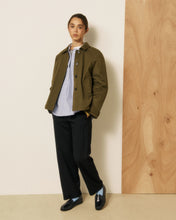 Load image into Gallery viewer, Voltaire Women’s Cotton Gabardine Coat - Military Green
