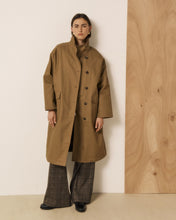 Load image into Gallery viewer, Vito Water-Repellant Cotton Gabardine Coat - Khaki
