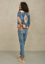 Load image into Gallery viewer, Ursa Print Embroidered Jacket - Indigo/Ecru
