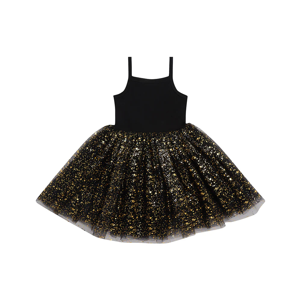 Black Gold Sparkle Tutu Dress J.W.Beeton