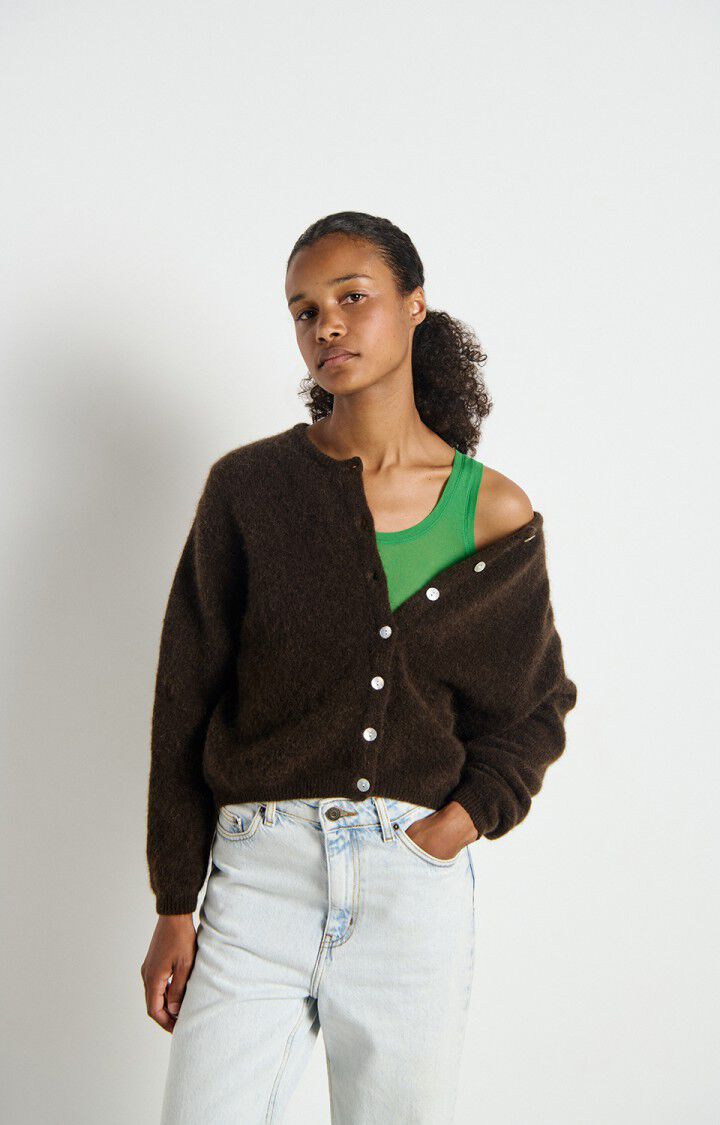 Coffee Melange Vitow Cardigan