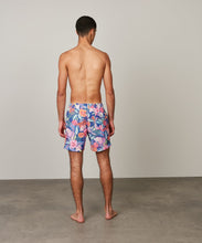 Load image into Gallery viewer, Blue Hibiscus Print Swim Shorts
