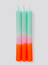 Load image into Gallery viewer, Dip dye neon candles
