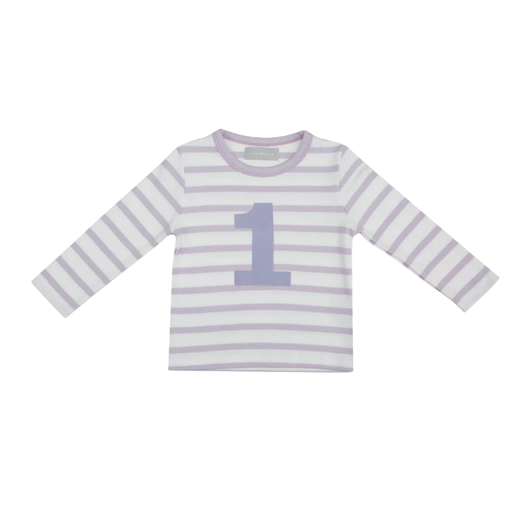 Parma Violet Breton Striped Numbered T-Shirt