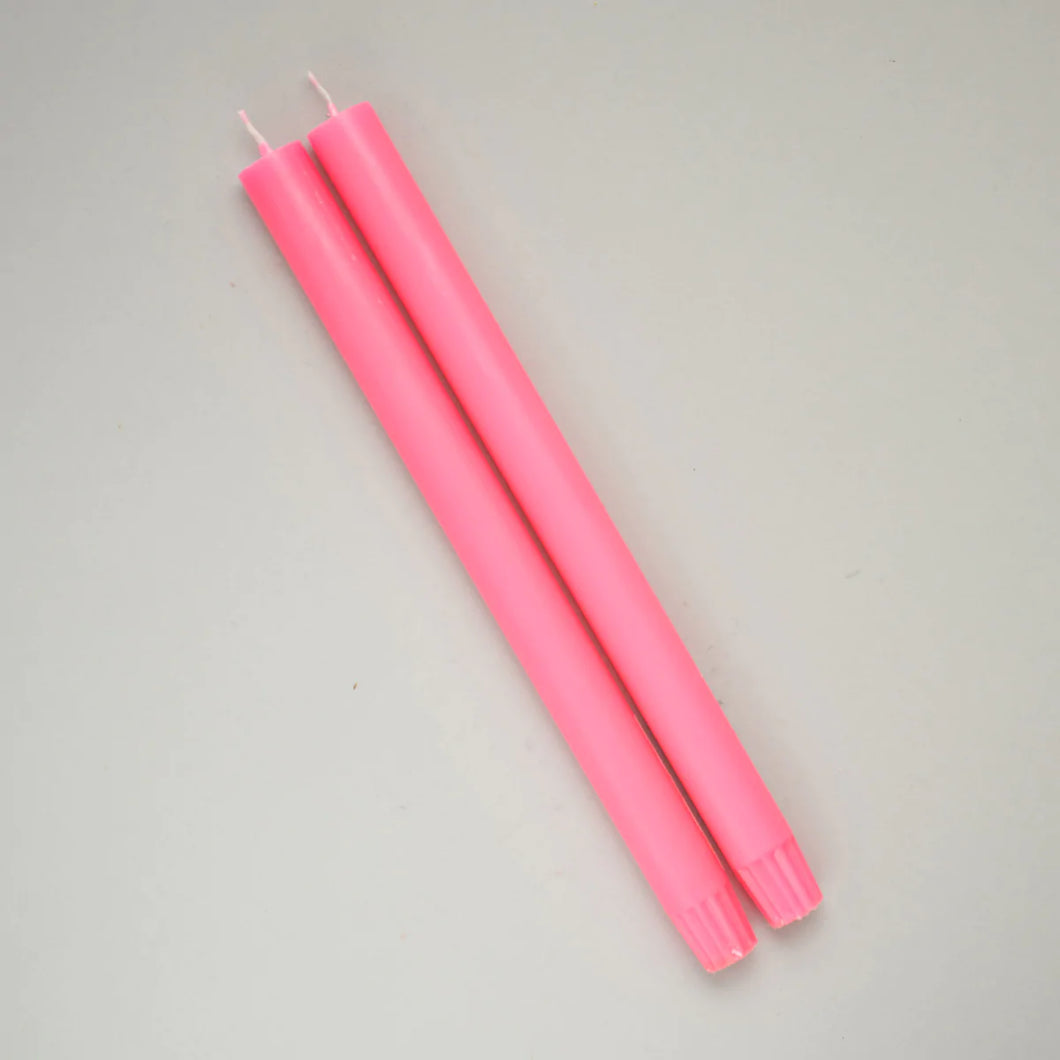 Fluo Pink Dining Candle