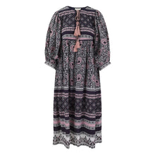 Load image into Gallery viewer, Farah Midi Dress in Pushkar Rose
