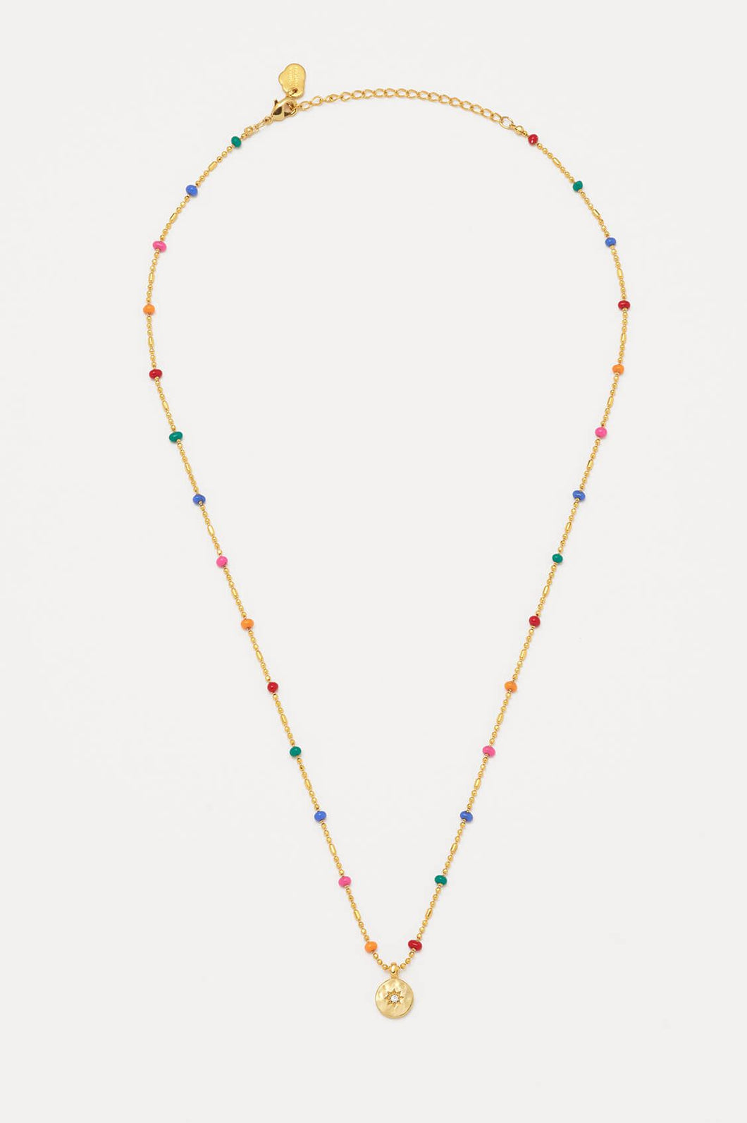 Gold Rainbow Coin Necklace